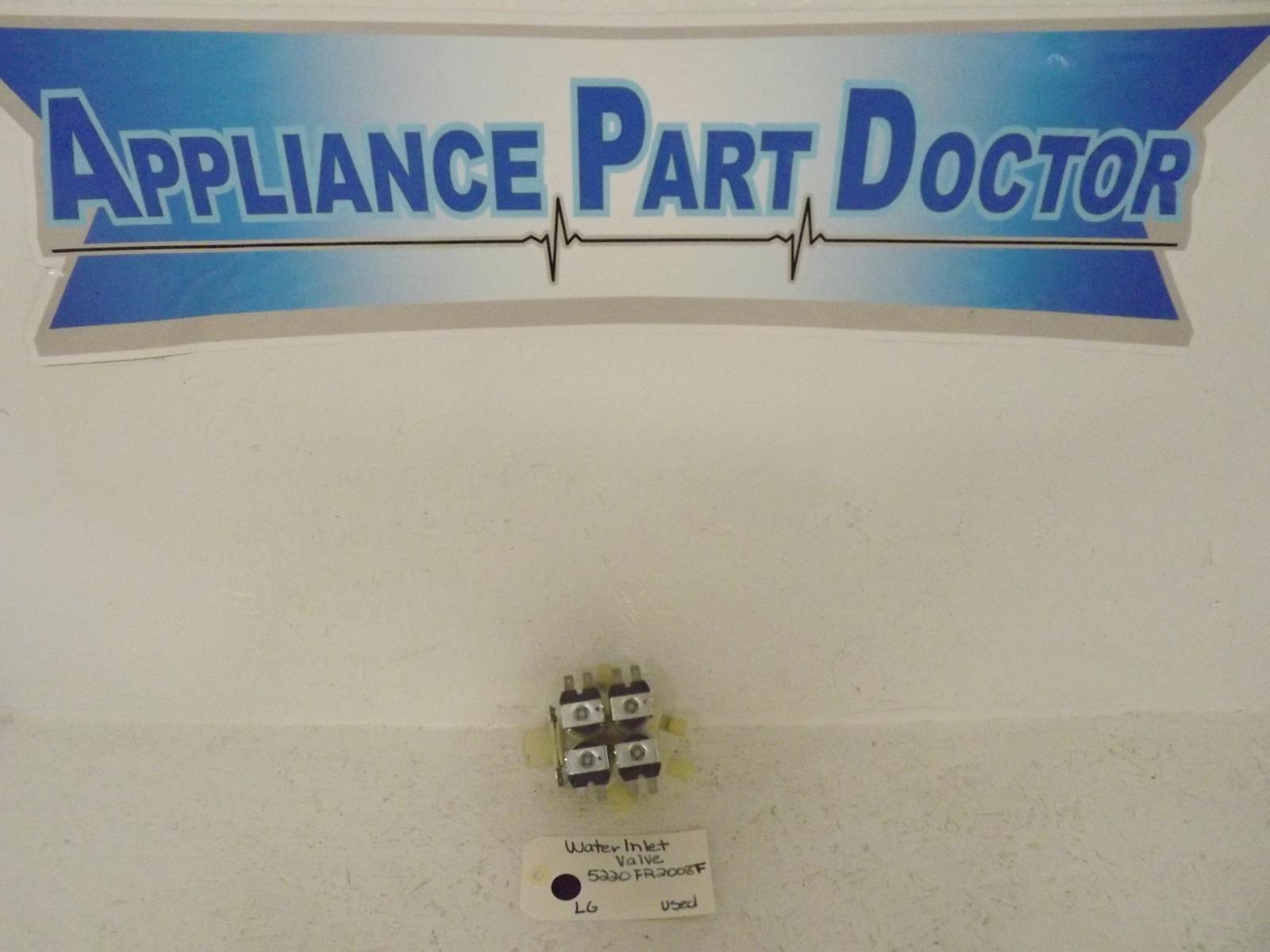 LG Washer 5220FR2008F Water Inlet Valve Used LG Washer 5220FR2008F Water Inlet Valve Used